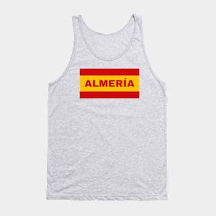 Almería City in Spanish Flag Colors Tank Top